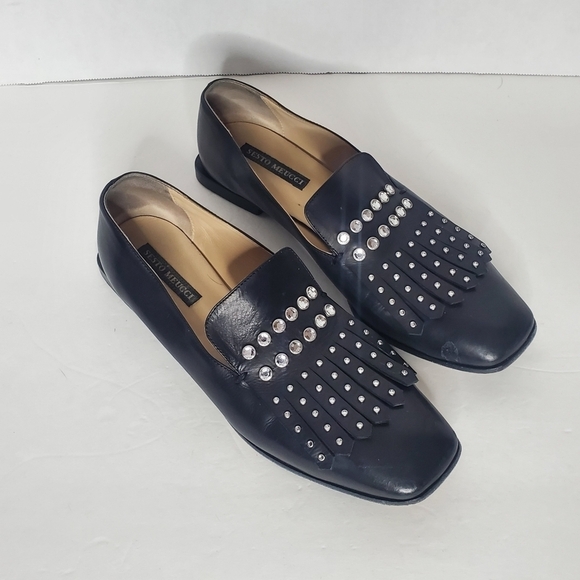 Sesto Meucci Black Loafer Flats - Picture 3 of 8